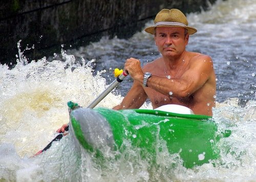 kayak in rapids