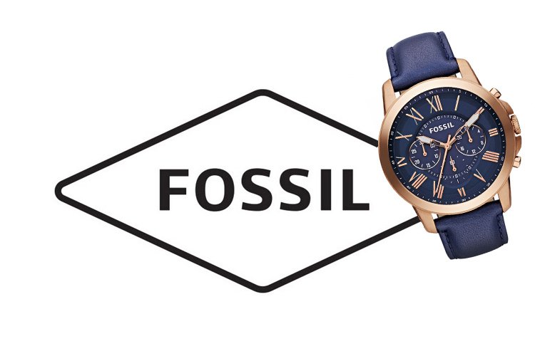 fossil logo and watch