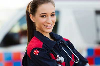 female emt on the job