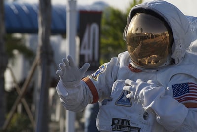 astronaut in full suit