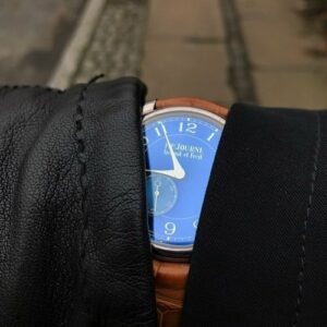 blue dial watch