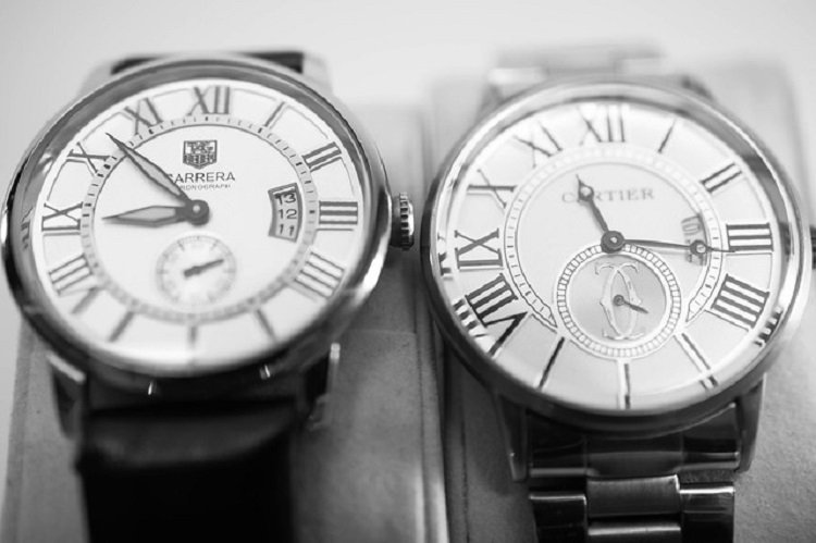 Carrera and Cartier watches