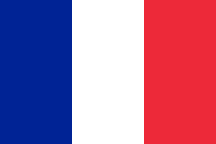 french flag blue white red
