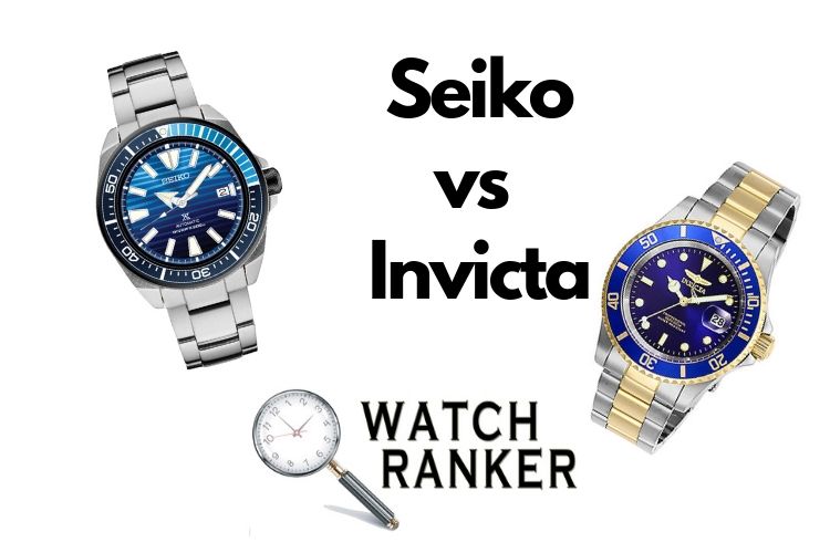 invicta and seiko watches