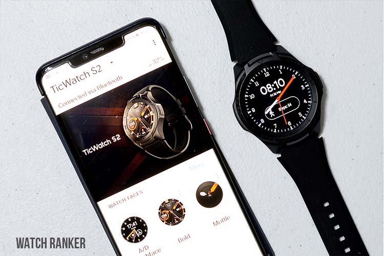 Wear OS Smartphone app with TicWatch S2