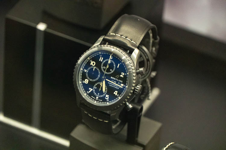 Breitling watch in display window