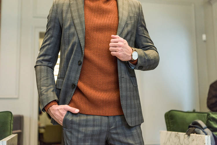 man in formal wear with watch