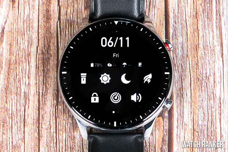 Amazfit GTR 2 Quick Access