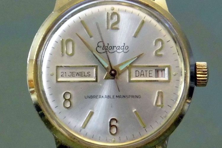 Vintage Eldorado Manual Wind Watch, 21 Jewels