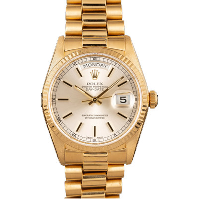 ROLEX DAY-DATE PRESIDENT 18038 18k yellow gold