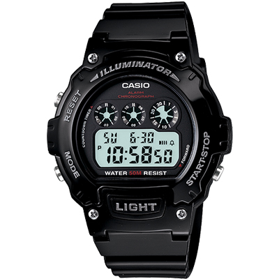 Casio Illuminator Sports Digital Chrono Watch (W214H-1AV)