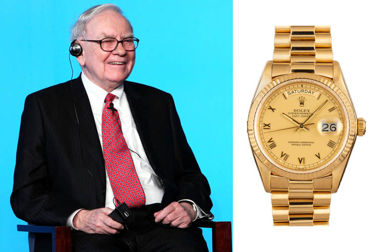 Warren buffett rolex clearance watch