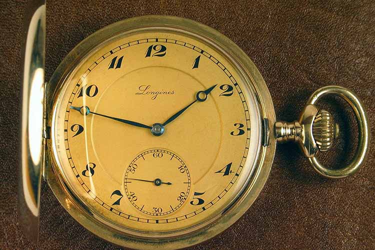 An old pocket gold watch