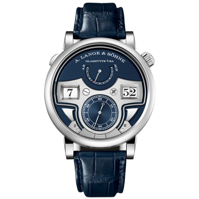 ZEITWERK MINUTE REPEATER 18K white gold model with dark blue dial