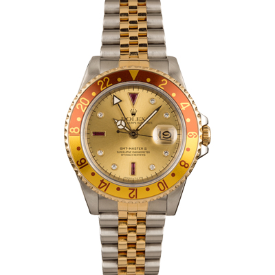 ROLEX GMT-MASTER II 16713 SERTI DIAL Watch