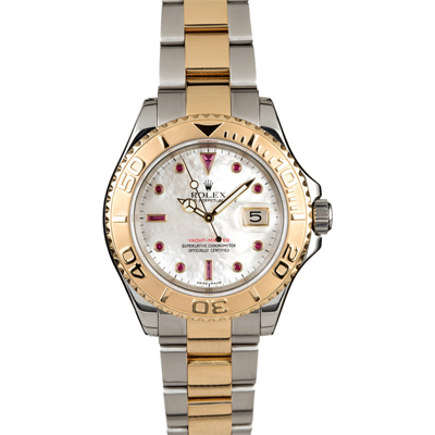 ROLEX YACHT-MASTER 16623 MOP RUBY DIAL Watch