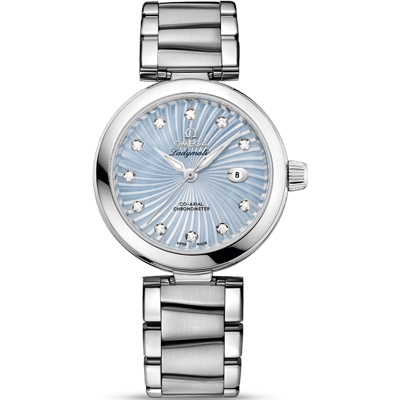 Omega DeVille Ladymatic Blue MOP Diamond Ladies Watch (425.30.34.20.57.002) Watch