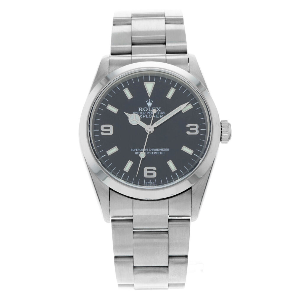 front view of the Rolex Explorer Ref. 14270 watch