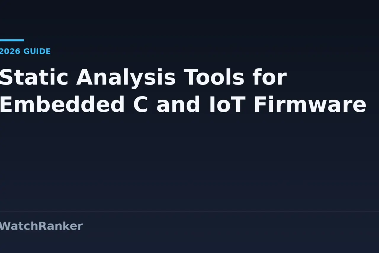 Best Static Analysis Tools for Embedded C and IoT Firmware in 2026
